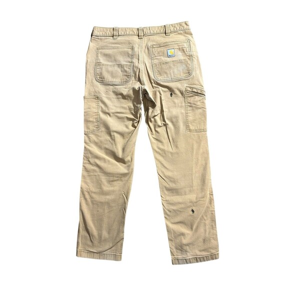 Carhartt Double Knee Work Pants 36x32 Rugged Flex Relaxed Fit Canvas BN2802-M - Picture 6 of 9
